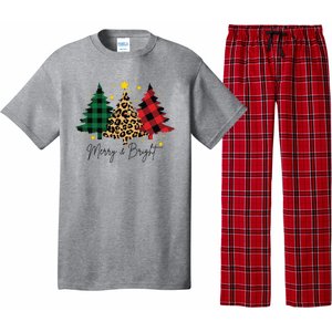 Merry And Bright Christmas Tree Festive Pajama Set