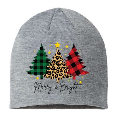 Merry And Bright Christmas Tree Festive Sustainable Beanie