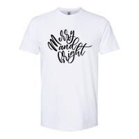 Merry And Bright Holiday Christmas Cheer Softstyle CVC T-Shirt