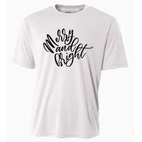 Merry And Bright Holiday Christmas Cheer Cooling Performance Crew T-Shirt