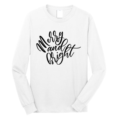 Merry And Bright Holiday Christmas Cheer Long Sleeve Shirt