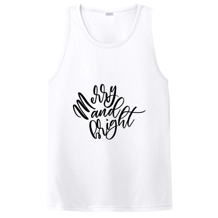 Merry And Bright Holiday Christmas Cheer PosiCharge Competitor Tank