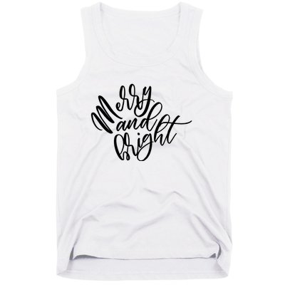 Merry And Bright Holiday Christmas Cheer Tank Top