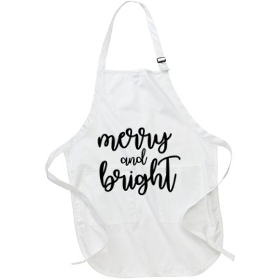 Merry And Bright Christmas Day Holiday Party Apron