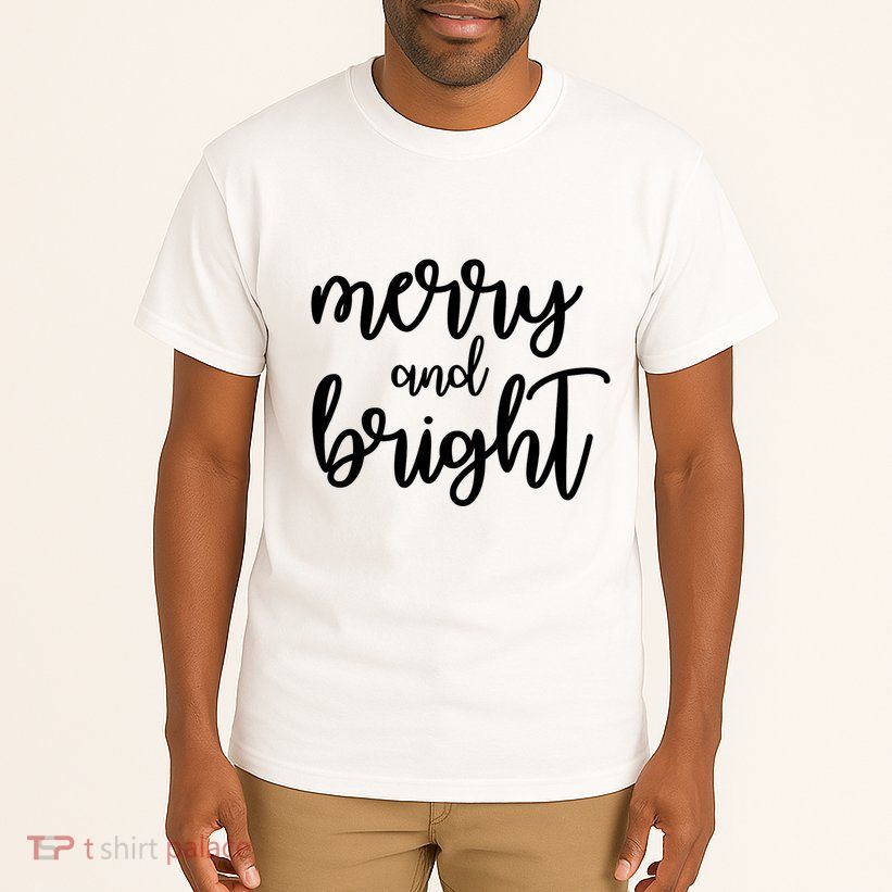 Merry And Bright Christmas Day Holiday Party Tall T-Shirt