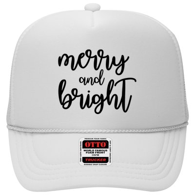 Merry And Bright Christmas Day Holiday Party Trucker Hat