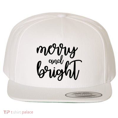 Merry And Bright Christmas Day Holiday Party Wool Snapback Cap