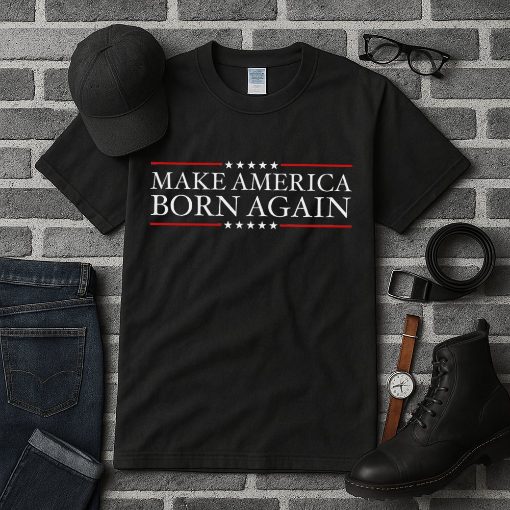 Make America Born Again Christian Faith Christ Jesus Gift Tall T-Shirt