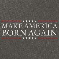 Make America Born Again Christian Faith Christ Jesus Gift Cotton Canvas Backpack
