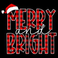 Merry and Bright Buffalo Plaid Red Santa Hat Christmas Xmas  16 in Basic Backpack