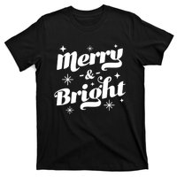 Merry And Bright Cute Red Matching Family Christmas Pajama Tank Top T-Shirt