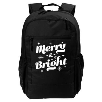 Merry And Bright Cute Red Matching Family Christmas Pajama Tank Top Daily Commute Backpack