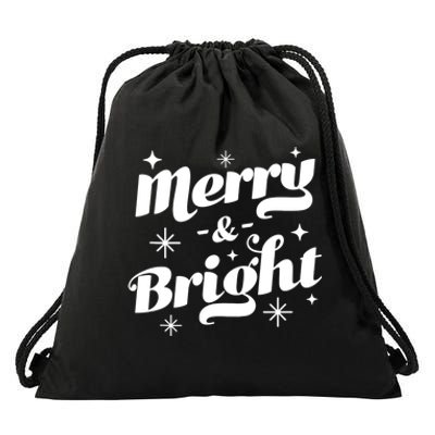 Merry And Bright Cute Red Matching Family Christmas Pajama Tank Top Drawstring Bag