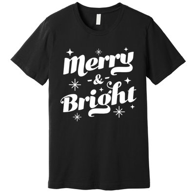 Merry And Bright Cute Red Matching Family Christmas Pajama Tank Top Premium T-Shirt