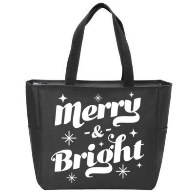 Merry And Bright Cute Red Matching Family Christmas Pajama Tank Top Zip Tote Bag