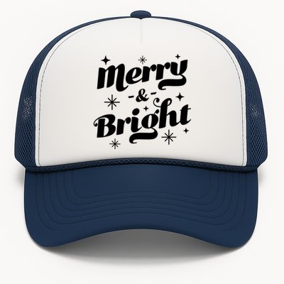 Merry And Bright Cute Red Matching Family Christmas Pajama Tank Top Trucker Hat