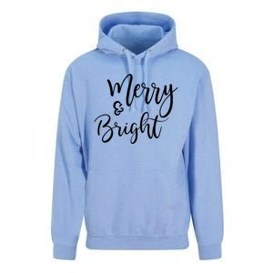 Merry And Bright Christmas & Teachers Holiday Xmas Long Sleeve Unisex Surf Hoodie