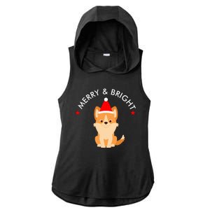 Merry And Bright Ladies PosiCharge Tri-Blend Wicking Draft Hoodie Tank