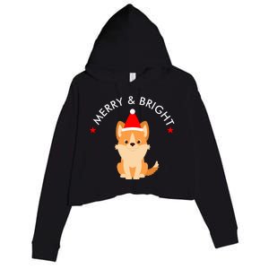 Merry And Bright Crop Fleece Hoodie