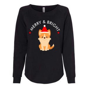 Merry And Bright Womens California Wash Sweatshirt