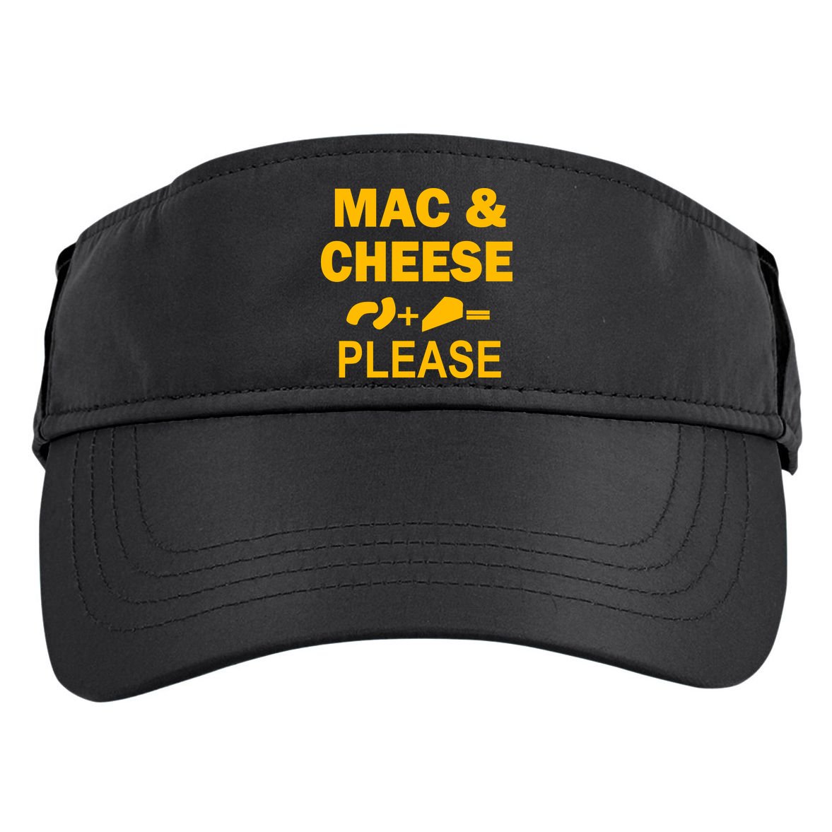 Mac & Cheese Please Adult Drive Performance Visor