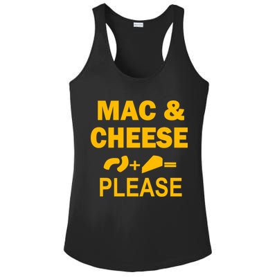 Mac & Cheese Please Ladies PosiCharge Competitor Racerback Tank