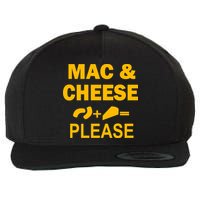 Mac & Cheese Please Wool Snapback Cap