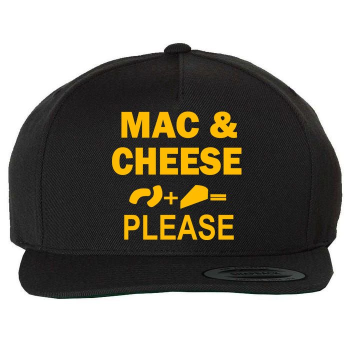 Mac & Cheese Please Wool Snapback Cap