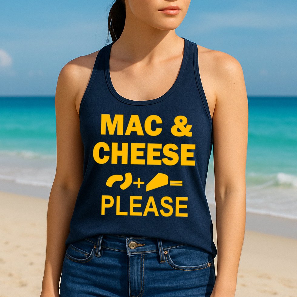 Mac & Cheese Please Womens Tank Top