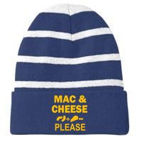 Mac & Cheese Please Striped Beanie with Solid Band