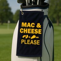 Mac & Cheese Please Golf Towel