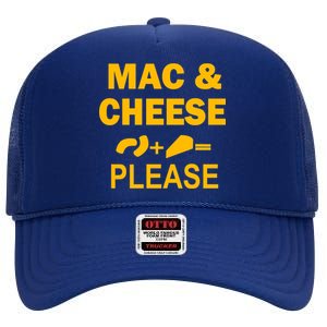 Mac & Cheese Please High Crown Mesh Back Trucker Hat