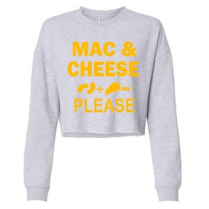 Mac & Cheese Please Cropped Pullover Crew