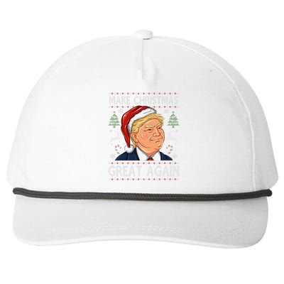 Make A Christmas Great Again Funny Xmas Trump Santa Pajamas Snapback Five-Panel Rope Hat