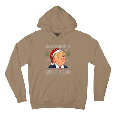 Make A Christmas Great Again Funny Xmas Trump Santa Pajamas Hoodie