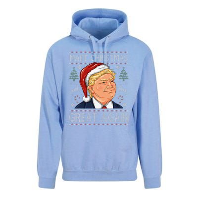 Make A Christmas Great Again Funny Xmas Trump Santa Pajamas Unisex Surf Hoodie