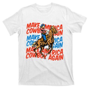 Make America Cowgirl Cowboy Again Western 4th Of July T-Shirt