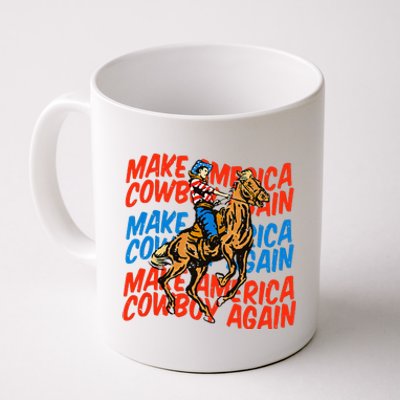 Make America Cowgirl Cowboy Again Western 4th Of July Coffee Mug