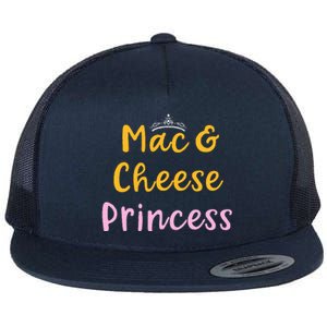 Mac and Cheese Princess Tiara Mac & Cheese Lover Gift  Flat Bill Trucker Hat