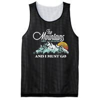 Mountains Are Calling & I Must Go Retro 80s Vibe Graphic TShirt Mesh Reversible Basketball Jersey Tank