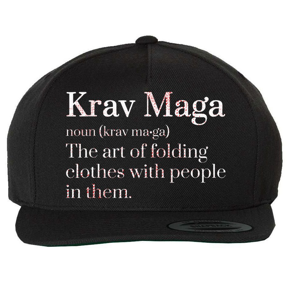Martial Arts Combat Israeli Athlete Krav Maga Wool Snapback Cap