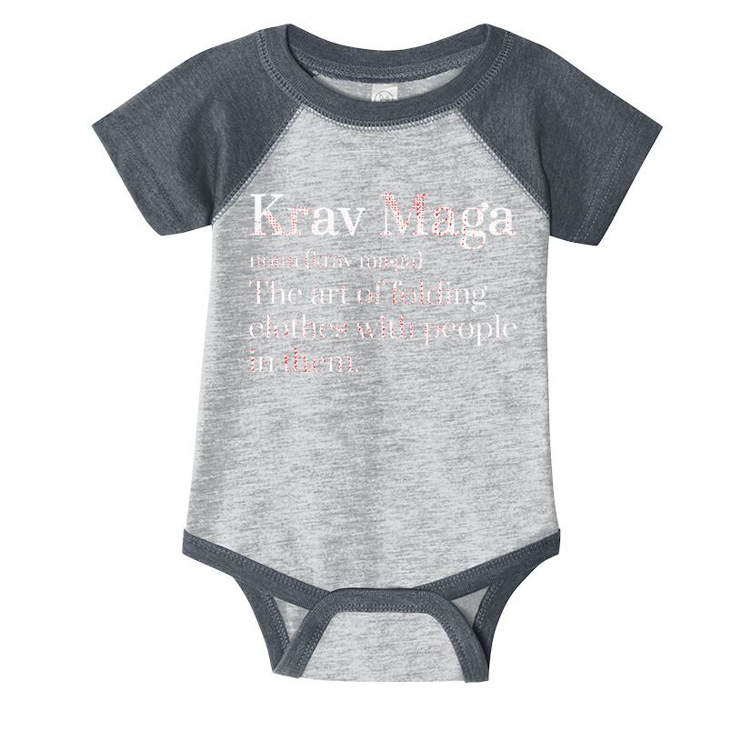 Martial Arts Combat Israeli Athlete Krav Maga Infant Baby Jersey Bodysuit