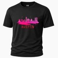 Modern Austin Cityscape Souvenir Austin Texas Skyline Performance Shirt