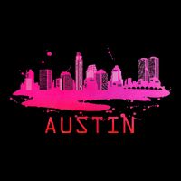 Modern Austin Cityscape Souvenir Austin Texas Skyline Performance Shirt