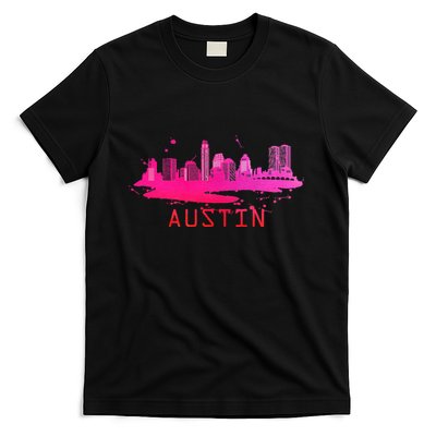 Modern Austin Cityscape Souvenir Austin Texas Skyline T-Shirt