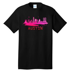 Modern Austin Cityscape Souvenir Austin Texas Skyline Tall T-Shirt