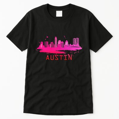 Modern Austin Cityscape Souvenir Austin Texas Skyline Tall T-Shirt