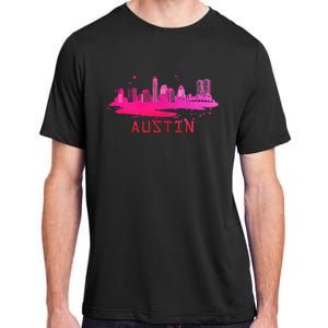 Modern Austin Cityscape Souvenir Austin Texas Skyline Adult ChromaSoft Performance T-Shirt