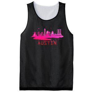 Modern Austin Cityscape Souvenir Austin Texas Skyline Mesh Reversible Basketball Jersey Tank