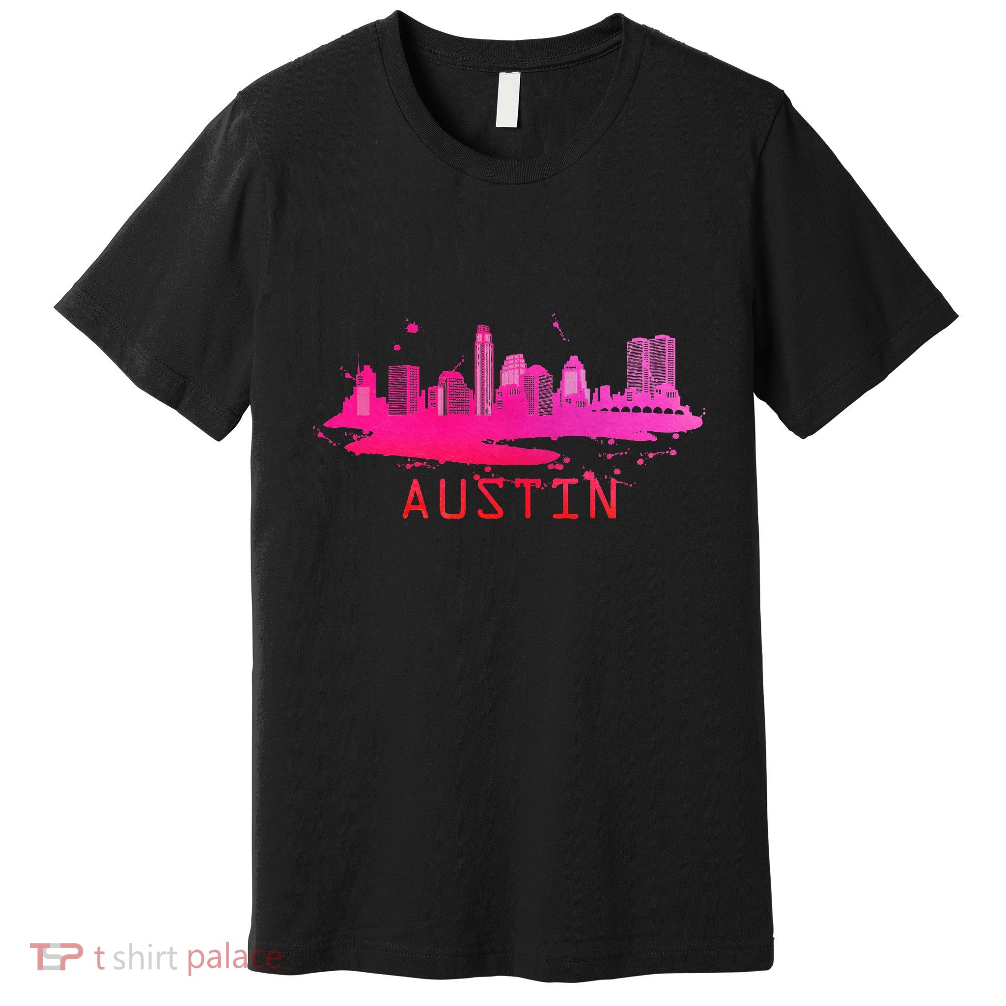 Modern Austin Cityscape Souvenir Austin Texas Skyline Premium T-Shirt